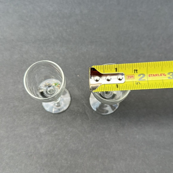 Vintage glass cordials - set of 2 - Picture 3 of 3
